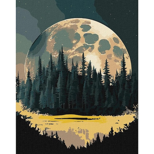 Ideyka Mysterious Edge Painting by Numbers Kit